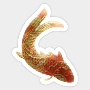 The Orange Fish Sticker